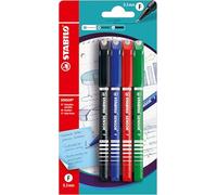 Rotulador punta fina con punta amortiguada STABILO SENSOR - Pack con 4 colores