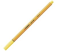 Rotulador punta fina STABILO point 88 - 1 unidad color amarillo
