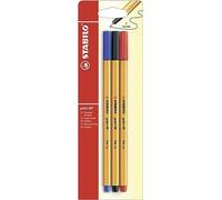 Rotulador punta fina STABILO point 88 - Blister con 3 colores