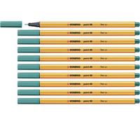 Rotulador punta fina STABILO point 88 - Caja con 10 unidades color turquesa