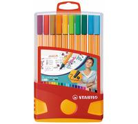 STABILO Rotulador punta fina point 88 – Estuche premium Colorparade con 20 colores