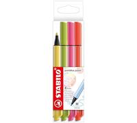 Rotulador punta media STABILO pointMax - Estuche con 4 colores