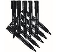 Q-CONNECT Rotulador marcador permanente negro punta redonda 3,0 mm