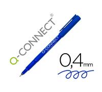 Rotulador q-connect punta de fibra fine liner azul 0.4 mm
