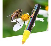 Rotulador Queen Bee, Herramienta de Pintura Duradera a Base de Agua para Apicultura, 8 Colores para Apicultores, Plástico/13,5 Cm/1 ud. (YELLOW)