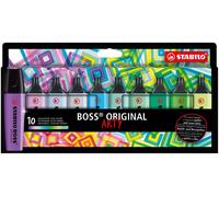 Rotulador stabilo boss fluorescente 70 arty line colores frios estuche carton de