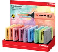 Rotulador stabilo boss fluorescente 70 pastel expositor de 45 unidades colores surtidos
