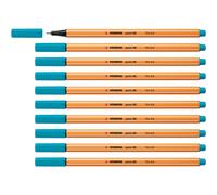 Rotulador STABILO Fineliner punta 88 - Paquete de 10 - Azul claro