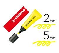 Rotulador Stabilo Fluorescente 72 Amarillo Neon