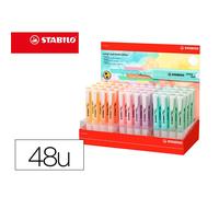 Rotulador Stabilo Fluorescente Swing Cool Pastel Expositor De 48 Unidades Colores Surtidos