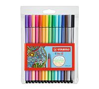 Rotulador STABILO Pen 68 - Estuche con 15 colores