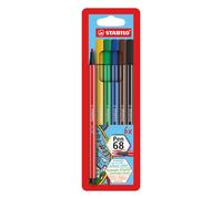 Rotulador STABILO Pen 68 - Estuche con 6 colores