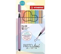 ROTULADOR STABILO POINT 68 PASTEL LOVE 12 COLORES