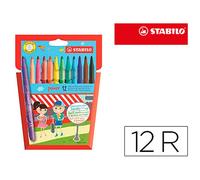 Rotulador STABILO power - Estuche con 12 colores