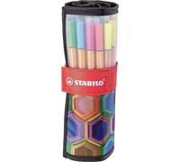 Rotulador stabilo punta de fibra point 88 art estuche rollerset de 25 unidades c