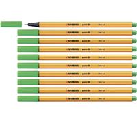 Rotulador stabilo punta de fibra point 88 verde 0,4 mm