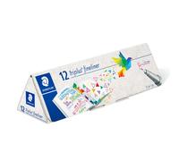 Rotulador STAEDTLER 334 CPC12 Triplus Fineliner Superfine, ancho de trazo de 0,3 mm, colores surtidos (caja de 12)