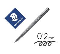 Rotulador Staedtler Calibrado Micrometrico 308 Negro 0,2 Mm Resistente Al Agua