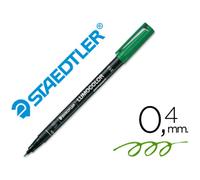 Rotulador Staedtler Lumocolor Retroproyeccion Punta De Fibra Permanente 313-5 Verde Punta Super Fina Redonda 0.4 Mm