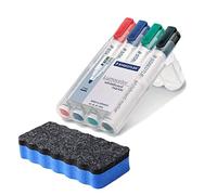 Rotulador Staedtler no permanente, para pizarra, 4º Marker Set + Löscher