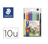 Rotulador Staedtler Noris Club Slim Estuche Carton 80% Reciclado De 10 Unidades Colores Surtidos