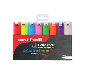 ROTULADOR Uni Chalk 8K Set 8 Unidades