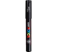 Faber Castell-4902778654057 Marcador Posca Punta Extrafina 0,7-1 Mm Tamaño-Negro, Color-0.7 Mm, Dibujos Animados, Unidad (Paquete de 1) PX17897000