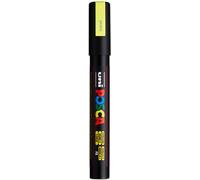 ROTULADOR Uniposca PC-5M Fluor Amarillo | Rotulador con tinta pigmentada al agua, opaco, para casi todas las superficies, punta recambiable