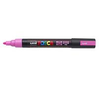 ROTULADOR Uniposca PC-5M Fluor Rosa | Rotulador con tinta pigmentada al agua, opaco, para casi todas las superficies, punta recambiable