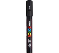 ROTULADOR Uniposca PC-5M Negro | Rotulador con tinta pigmentada al agua, opaco, apto para casi todas las superficies, punta recambiable