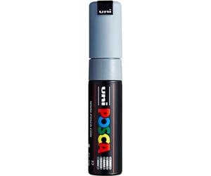 ROTULADOR Uniposca PC-7M Gris | Rotulador con tinta pigmentada al agua, alto poder de cobertura, para casi todas las superficies, punta recambiable