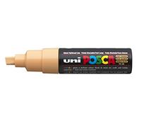 ROTULADOR Uniposca PC-8K Naranja Pálido | Rotulador con punta en cuña de 8 mm para casi todas las superficies
