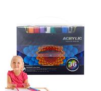 Rotuladores acrílicos de colores para tela, juego de pinturas acrílicas para niños para pintura rupestre | DIiiY Rotulador para manualidades, marcador de ropa resistente al agua, accesorios de arte