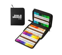 Rotuladores acrílicos de secado rápido de 60/72/80/100 colores para dibujar, rotuladores de pintura y pincel de doble punta