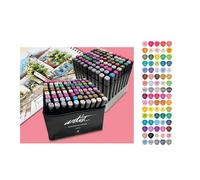 Rotuladores ALEX BOG Professional Artist Markers, Estuche x80 Colores