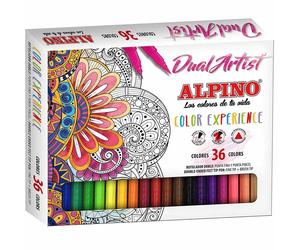 Rotuladores ALPINO Color Experience Dual Artist, Caja x36