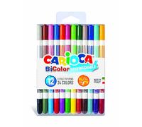 Carioca Rotuladores BiColor – 12 Uds