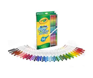 Rotuladores CRAYOLA SuperTips, Caja x50 Colores