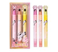 Rotuladores de colores fluorescentes con tinta luminosa, juego de 6 rotuladores para estudiantes, función de escritura suave, diseño de tinta brillante, herramienta de escritura, accesorios educativos