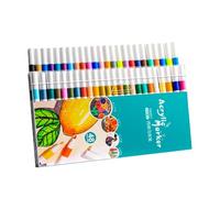 Rotuladores de colores - Rotuladores permanentes | Rotuladores para colorear | Bolígrafos de punta fina y de pincel | Materiales artísticos para manualidades, bolígrafo de color impermeable de secado