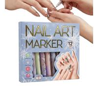 Rotuladores de dibujo de uñas, marcadores artísticos para diseño creativo de manicura, tinta a base de agua con puntas de precisión finas, herramientas de coloración de secado rápido, suministros de