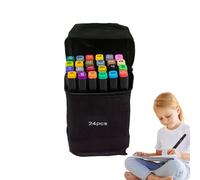 Rotuladores de dibujo para bocetos, juego de rotuladores de doble punta,Kit de suministros artísticos para dibujos permanentes - Rotuladores de dibujo creativos, punta fina y pincel con estuche para