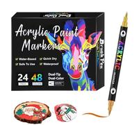 Rotuladores De Doble Cara - Rotuladores De Dibujo | Rotūladores De Doble Punta Para Adultos Y Niños, Set De Rotūladores De Arte Para Dibujar, Pinťar E Ilustrar, Rotuladore Artísticos De Dobļe Punta D