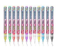Rotuladores de esmalte de uñas, 12 colores de secado rápido, juego de laca de gel, para casa, dormitorio, apartamento, viaje, salón de belleza, noches de niña y