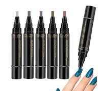 Rotuladores de esmalte de uñas - Juego de colorantes en gel 3 en 1 de 6 piezas de 8 ml cada | Aplicadores de belleza DIY de un solo paso para diseños de manicura creativos | Kit de arte cosmético