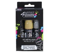 Rotuladores de pintura al leo Pebeo 4Artist Marker met licos, juego de 3 x 8 mm