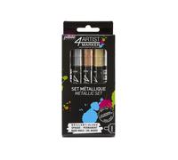 Rotuladores de pintura al leo Pebeo 4Artist Marker met licos, juego de 5 x 4 mm