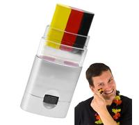 Rotuladores de pintura facial - 3 colores de maquillaje - Palillo patriótico, arco iris para maquillaje deportivo, béisbol, sóftbol, eventos deportivos europeos