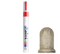 Rotuladores de Pintura sobre Metal | Secado rápido, cobertura intensa, impermeable,Rotulador Para Restaurar Lápidas Descoloridas - Para Inscripciones y Letras en Exteriores, Cementerio, Lápidas, Patio