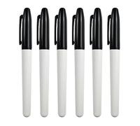 Rotuladores de pizarra blanca borrables con agua, rotuladores que desaparecen para borrar, solubles en agua, bolígrafo de escritura suave, 6 unidades
